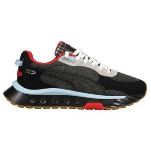 Puma Wild Rider & Chill Lace Up Men Black, Blue, Red Sneakers Casual Shoes